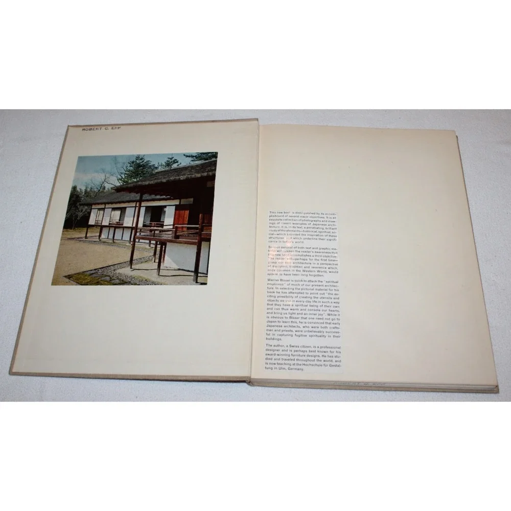Japanese Temples and Tea-House by Werner Blaser HB 1956